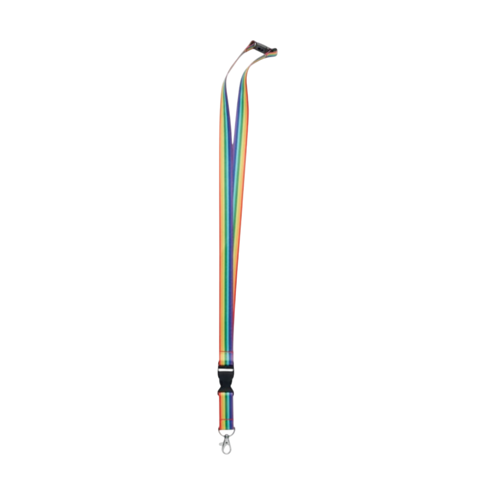 Rainbow RPET Lanyard [bowyardrainbowrpetlanyard]