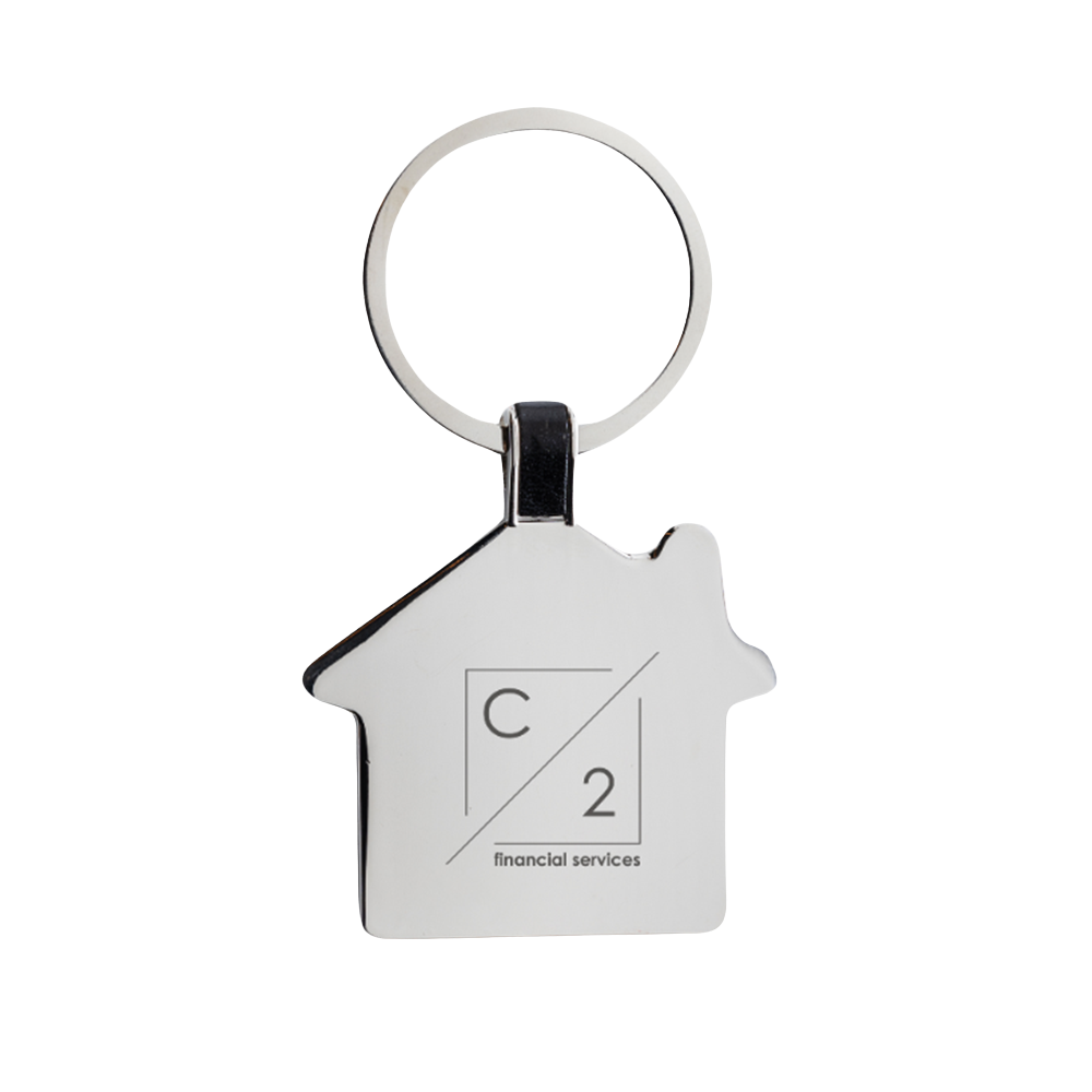 RCS Recycled Zinc Alloy House Keyring [recycledzincalloyhousekeyring]