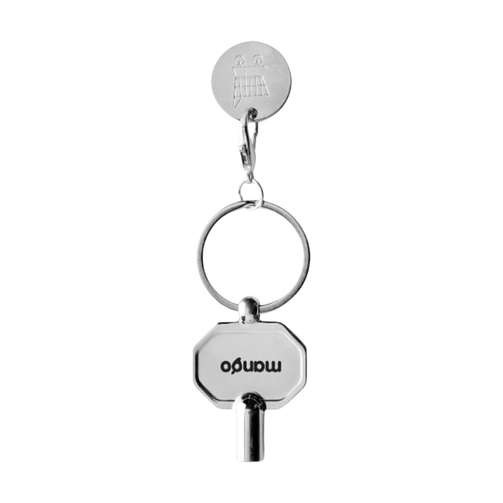 RCS Recycled Zinc Alloy Radiator Key Keychain with Coin [recycledzincalloyradiatorkeychain]