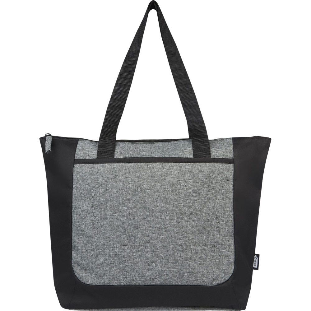 Reclaim GRS Recycled Two-Tone Zippered Tote Bag [reclaimgrstwotonezipperedtotebag]