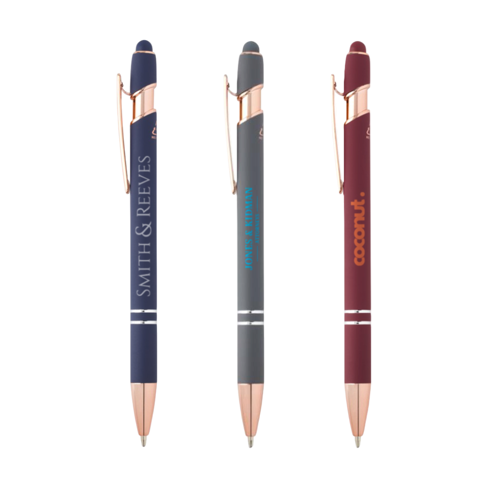 Recycled Aluminium Nanna Ballpoint Pen [ballpointpenwithrosegoldfinish]