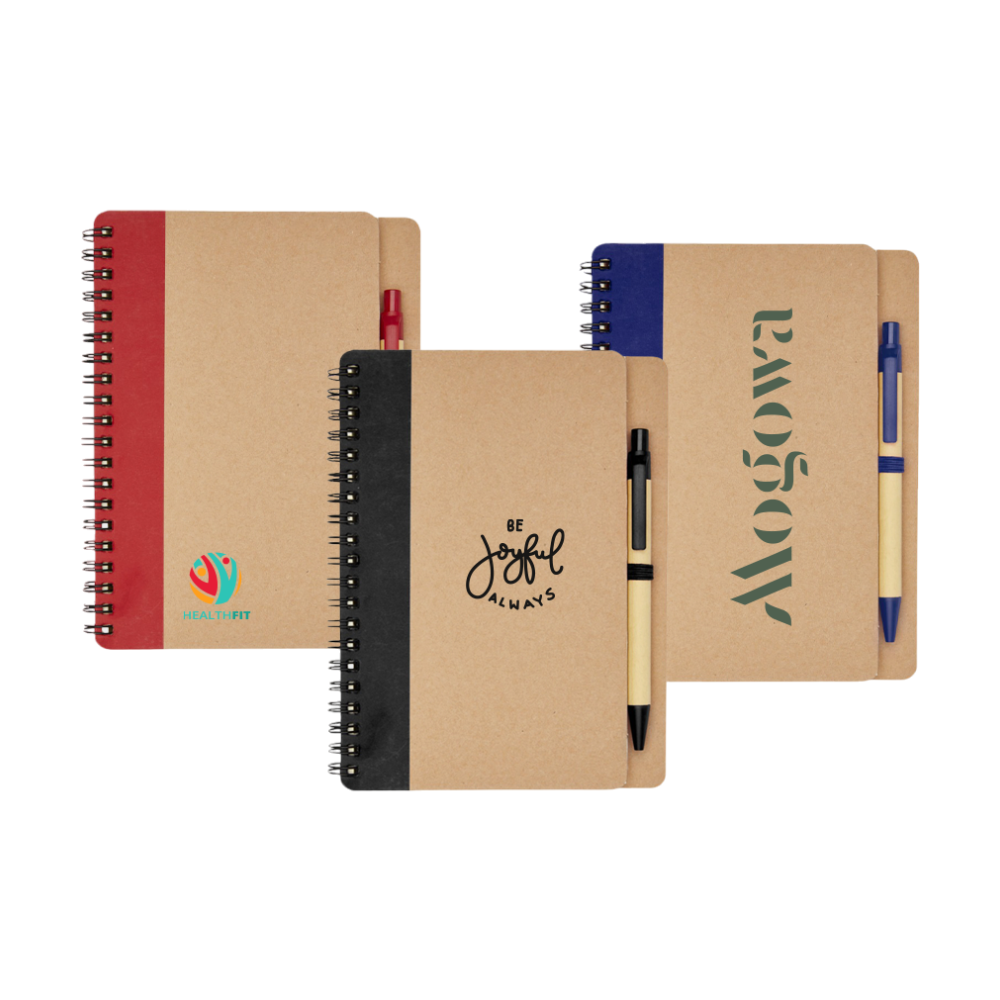 Recycled Notebook A6 With Pen [priestlyrecyclednotebookwithpen]