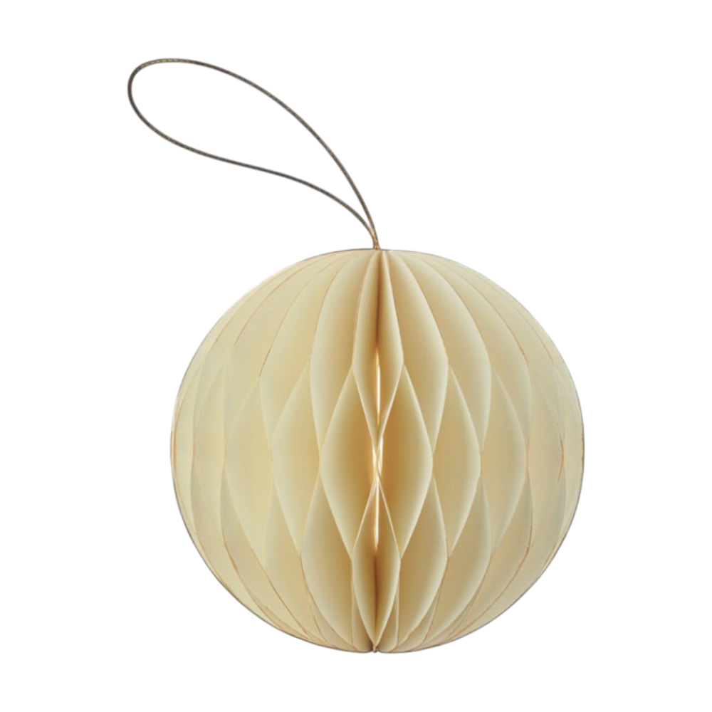 Recycled Paper Foldable Xmas Bauble Hanger [harmobaublefoldablexmasbaublehanger]