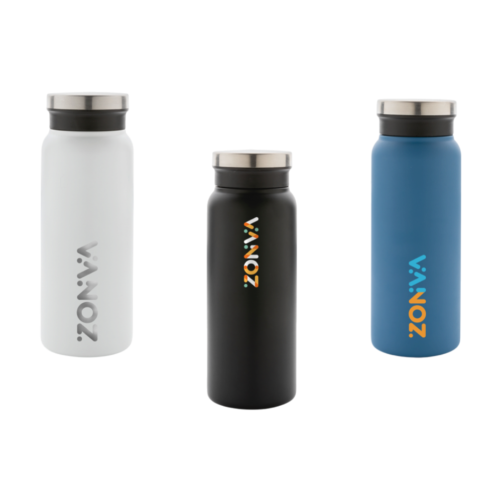 Recycled Stainless Steel Vacuum Bottle | 600 ml [recycledstainlesssteelvacuumbottle600ml]