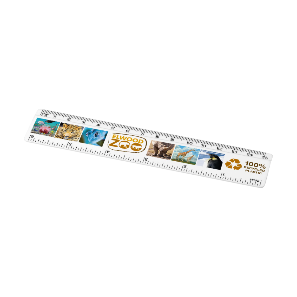 Refari Recycled Plastic Ruler 15 cm [refari15cmrecycledplasticruler]