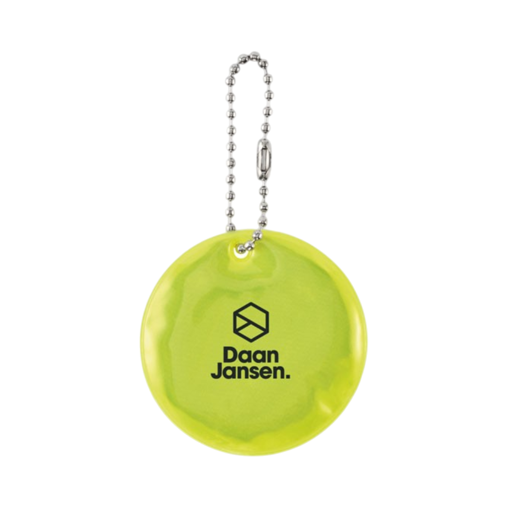 Round Reflective Keyring [grinroundreflectivekeyring]