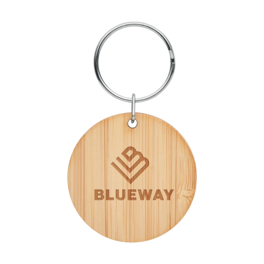 ROUNDBOO Bamboo Keyring