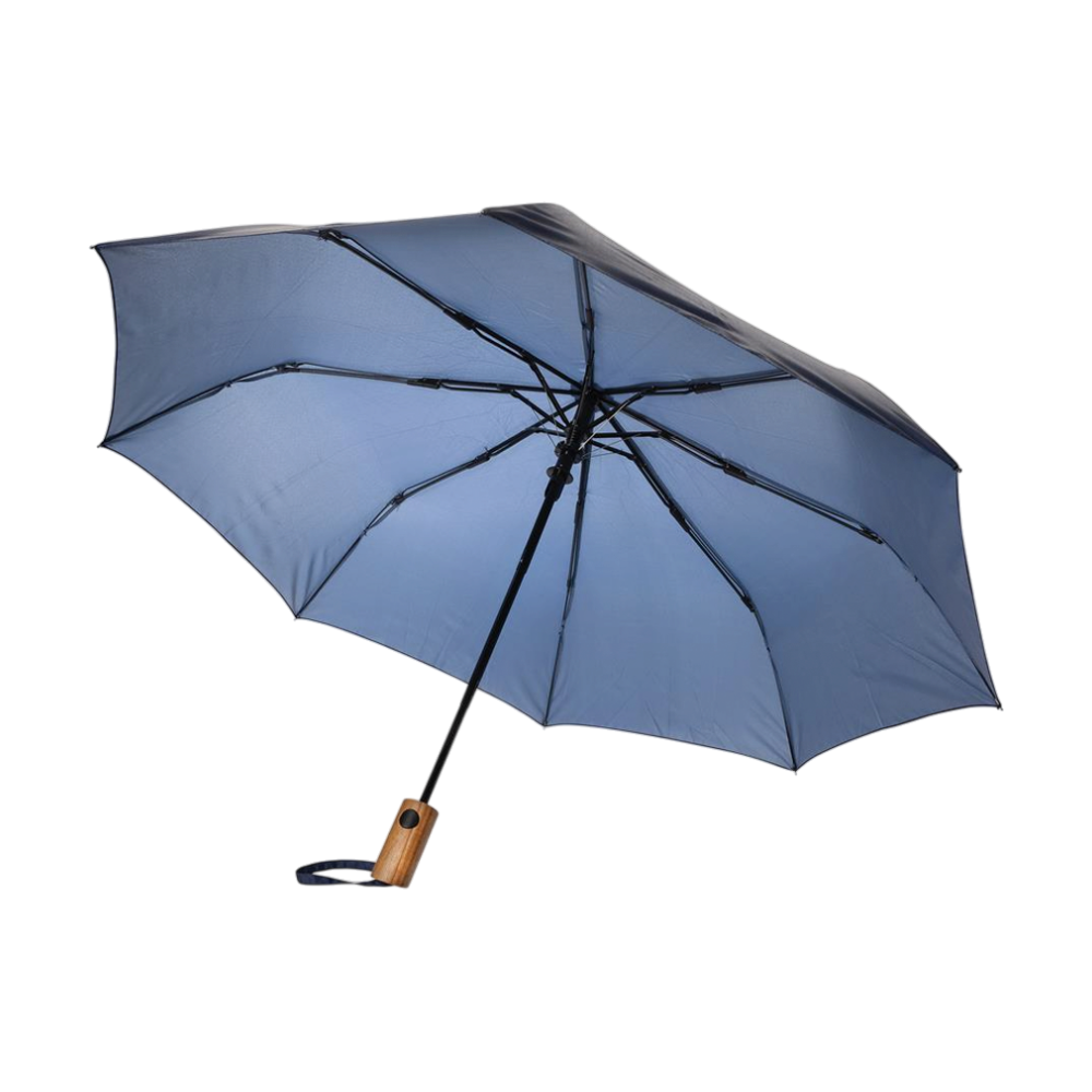 RPET Acacia Wood Mini Auto Open Umbrella