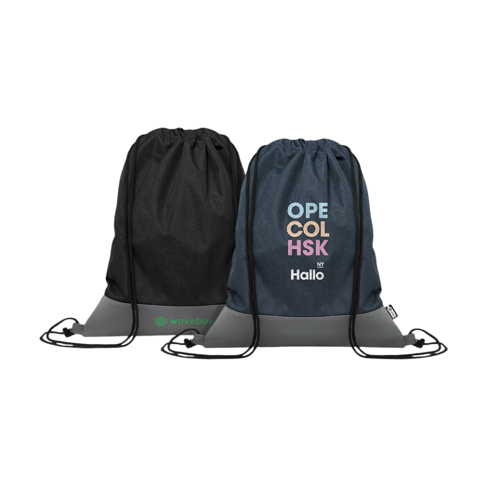 RPET Two Tone Drawstring Bag [libagrpetpudrawstringbag2tone]