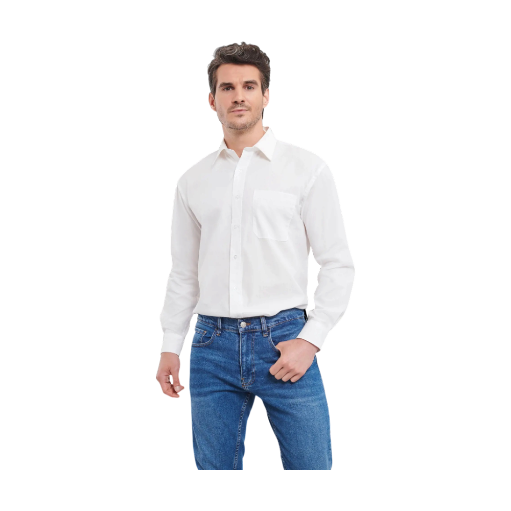 Russell Classic Cotton Poplin Shirt [russellmenlslclaspurecottonpoplinshirt]
