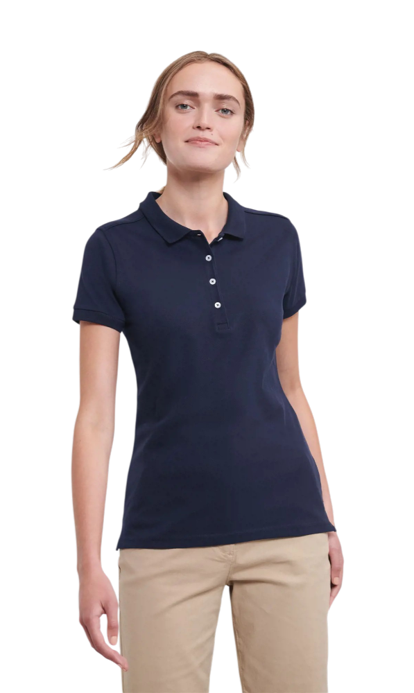 Russell Fitted Stretch Polo [russellladiesfittedstretchpolo]