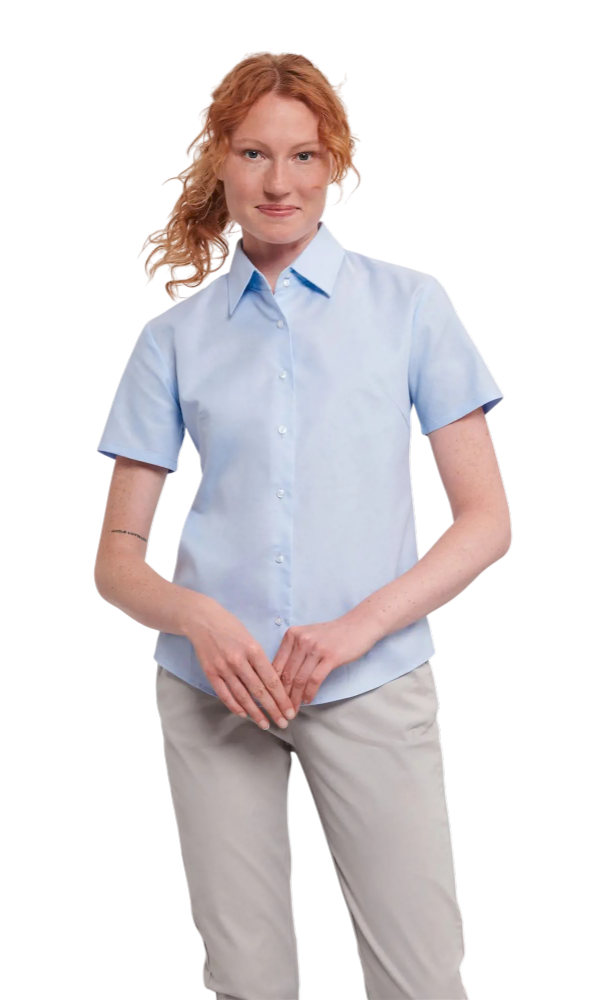 Russell Ladies Oxford Shirt [russellladiesshortsleeveclasoxfordshirt]