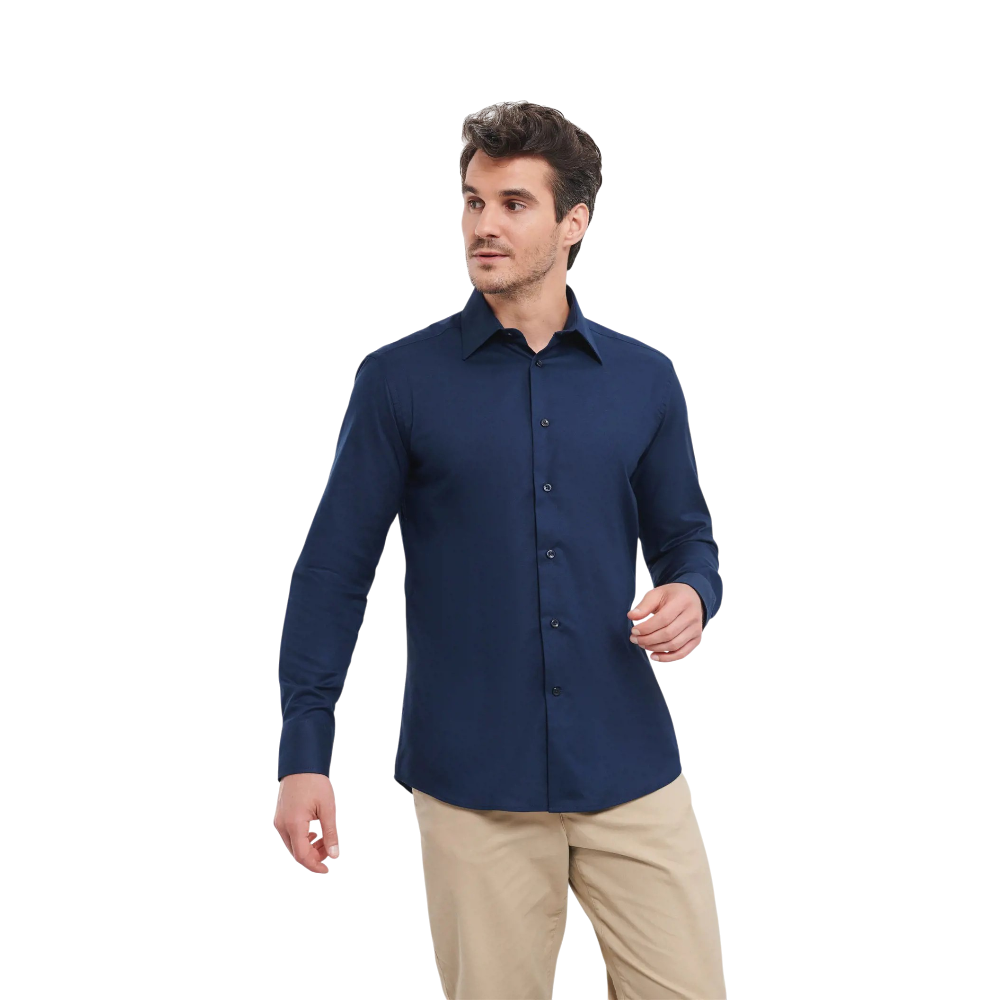 Russell Tailored Oxford Shirt [russellmenlsltailoredoxfordshirt]