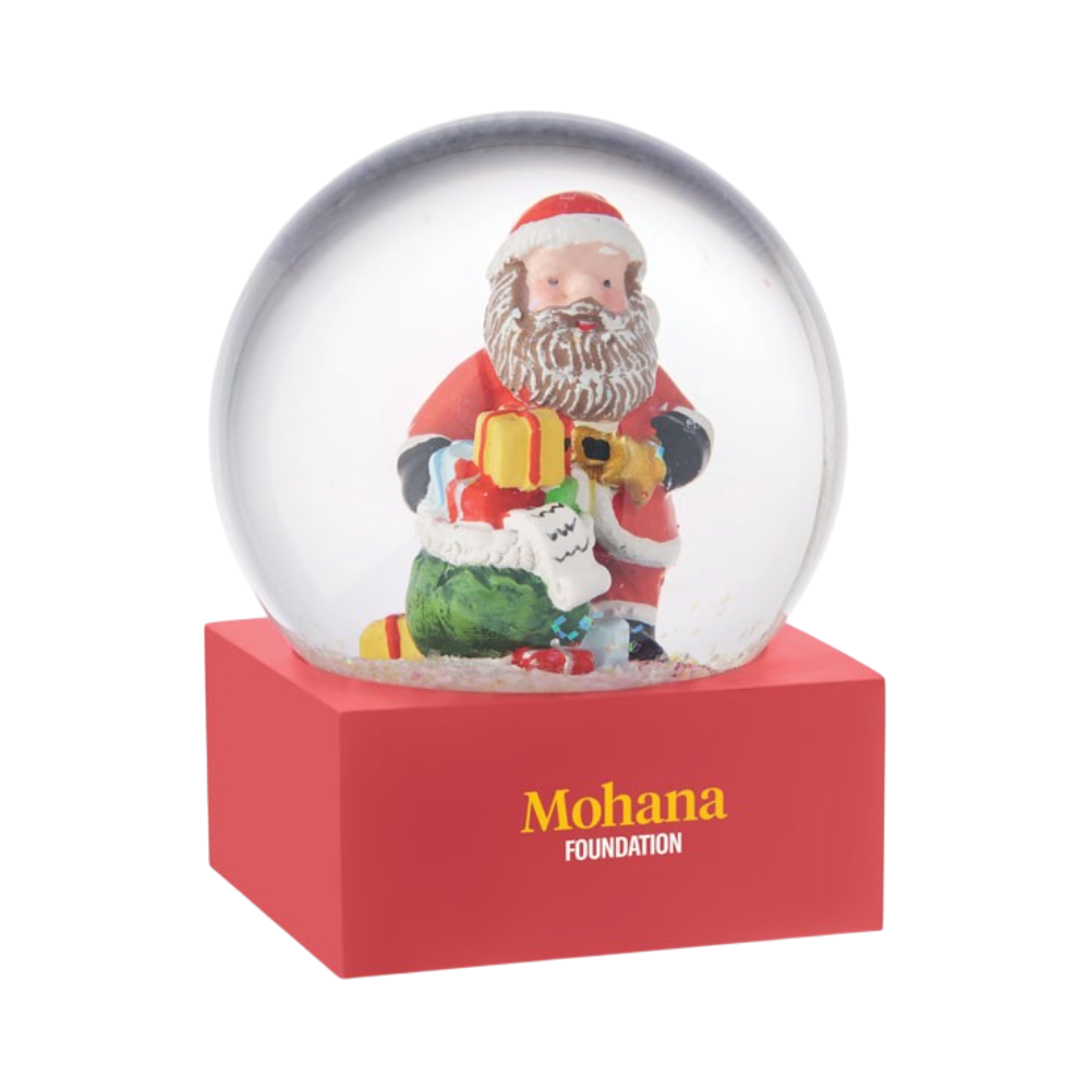 SANTISIMO Snow Ball Glass Ornament [christmasglasssnowballornamentwithpolyresinbase]
