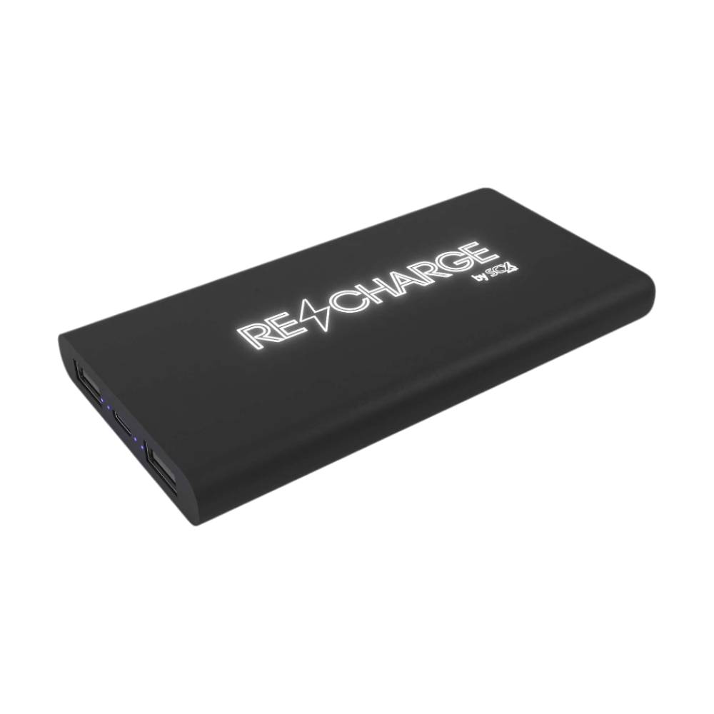 SCX.design P40 Light-up Wireless Rubber Power Bank [scxdesignp4010000mahlightupwirelessrubberpowerbank]