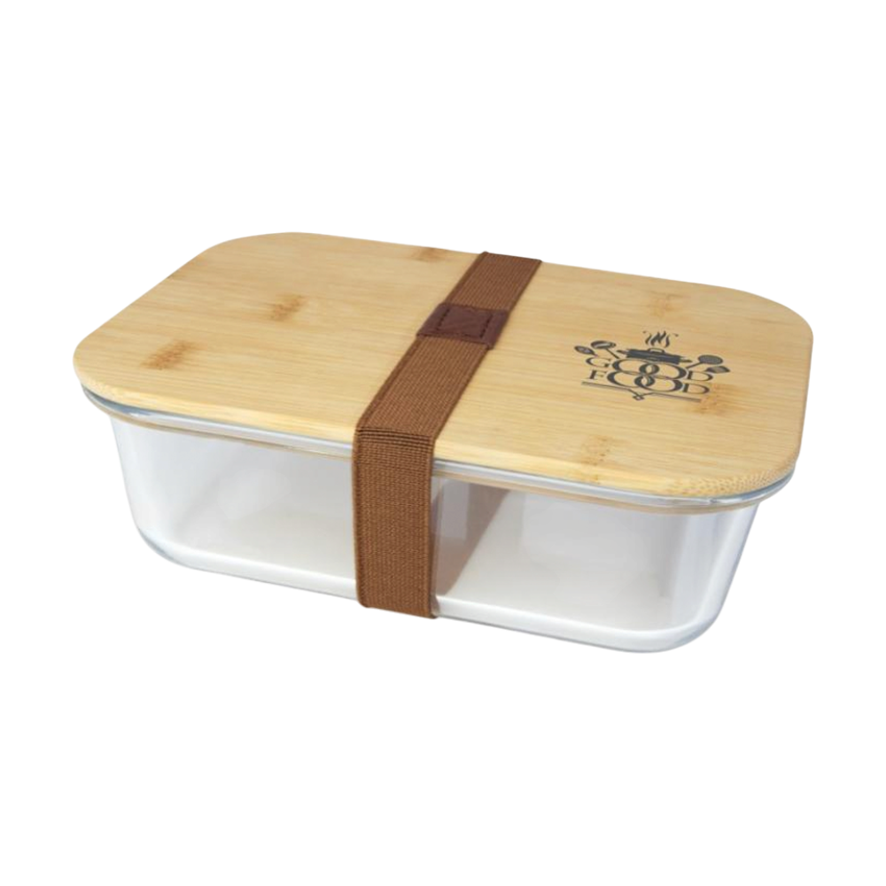 Seasons Roby Glass Lunch Box with Bamboo Lid