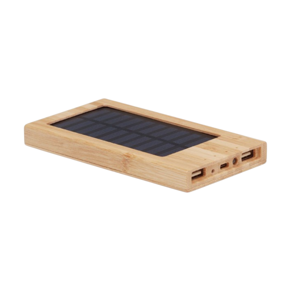 Solar Bamboo Power Bank 4000 mAh [arenasolarsolarpowerbank4000mah]