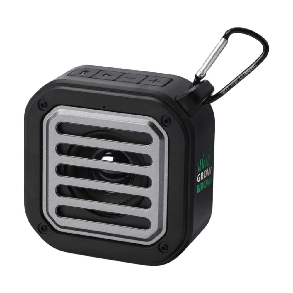 Solo 3W IPX5 Solar Bluetooth Speaker with Carabiner [3wsolarbluetoothspeakerwithcarabiner]