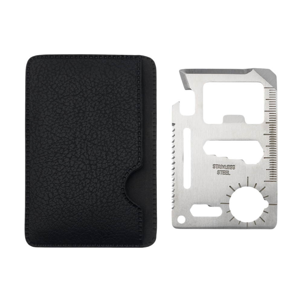 Stainless Steel Saki Pocket Tool Card [sakizakgereedschapkaartmet15functies]