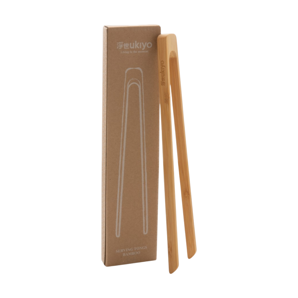 Ukiyo Bamboo Serving Tongs