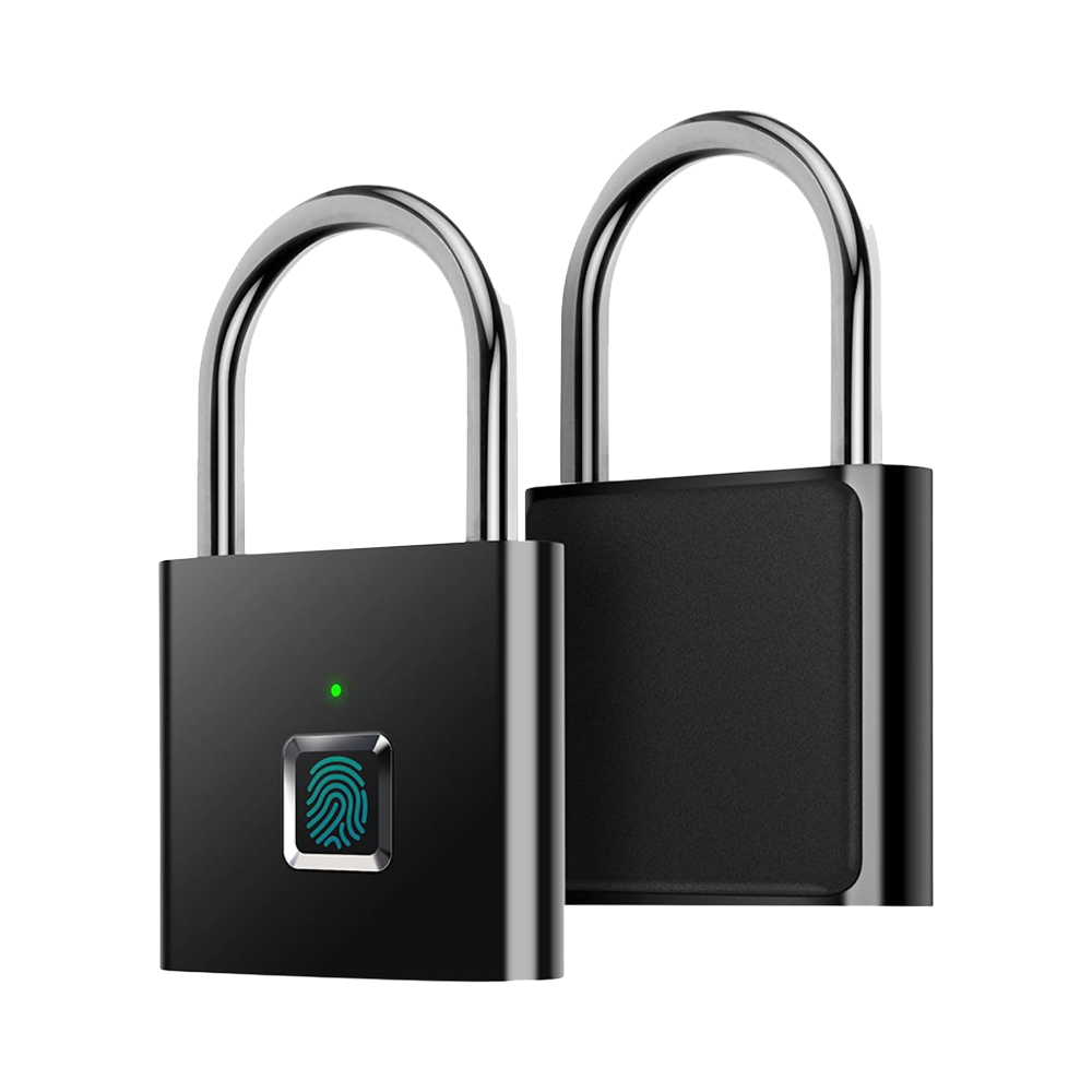 Zinc Alloy & Recycled Plastic Smart Fingerprint Padlock [scxdesignt11smartfingerprintpadlock]